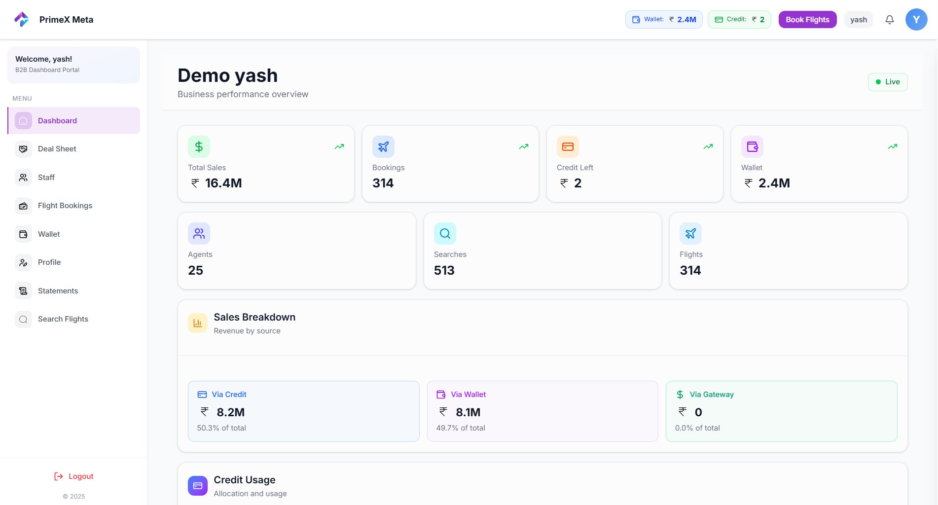 White-label travel booking platform